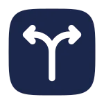 Branching Paths Up SVG Icon